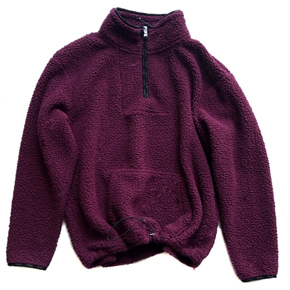teddy quarter zip pullover